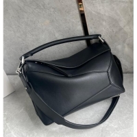 Super Quality Loewe Puzzle Medium Bag in Smooth Calfskin 3002B Black 2024