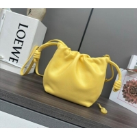 Promotional Loewe Mini Flamenco Purse bag in mellow nappa lambskin 262333 Candy Yellow 2024