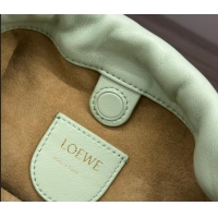 Top Quality Loewe Mini Flamenco Purse bag in mellow nappa lambskin 262333 Light Green 2024