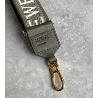 Best Quality Loewe Logo Embroidered Shoulder Strap 4x105cm 031403 Khaki Green 2024