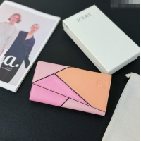 Top Quality Loewe Puzzle Long Wallet L2113 Pink 2024