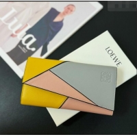 Good Product Loewe Puzzle Long Wallet L2113 Yellow/Grey 2024