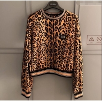 Buy Cheap Dolce & Gabbana Leopard Cotton Sweatershirt DG032708 2024