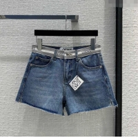 Promotional Loewe Denim Shorts L032725 Blue 2024