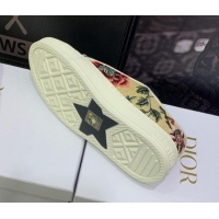 Purchase Dior Walk'n'Dior Sneakers in Embroidered Cotton Beige 226009