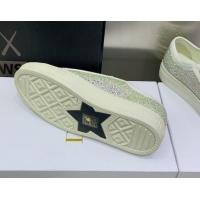 Low Price Dior Walk'n'DiorSneakers in Crystals Embroidery White 226006