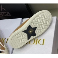 Durable Dior Walk'n'Dior Sneakers in Embroidered Cotton Beige 226012