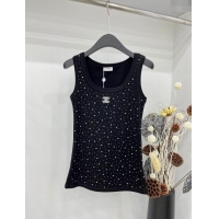 ​Top Quality Chanel Crystal Vest CH032811 Black 2024