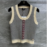 ​Famous Brand Chanel Knit Vest CH032813 Beige 2024