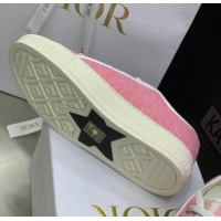 Top Design Dior Walk'n'Dior Sneakers in Cannage Cotton Pink 226015