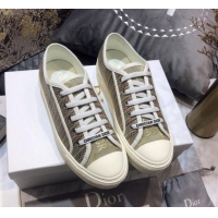 Best Product Dior Walk'n'Dior Sneakers in Stripes Embroidered Cotton 226029