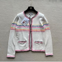 ​Reasonable Price Chanel Knit Cardigan CH032901 White 2024