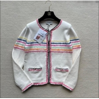 ​Reasonable Price Chanel Knit Cardigan CH032901 White 2024