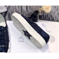 Sophisticated Dior Walk'n'Dior Sneakers in Fringe Cotton Dark Blue 226049