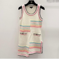 Affordable Price Chanel Knit Dress CH040314 White 2024