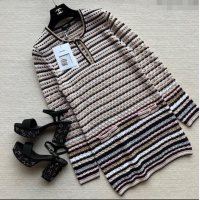 ﻿Famous Brand Chanel Knit Dress CH040315 Multicolor 2024