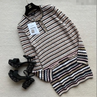 ﻿Famous Brand Chanel Knit Dress CH040315 Multicolor 2024