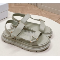 Perfect Dior D-Wave Sandal in Calfskin Grey 226071