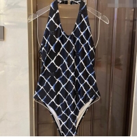 ​Buy Inexpensive Chanel Quilted Swimwear 0306 Black/Blue/White 2024