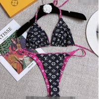 Discount Louis Vuitton Two-Pieces Swimwear 030601 Black/Pink 2024