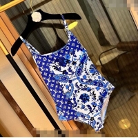 ​Good Taste Louis Vuitton One Piece Swimwear 030602 Blue/White 2024