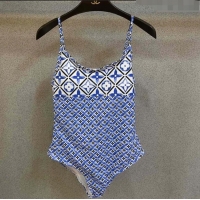 Pretty Style Louis Vuitton Two Pieces Swimwear 030603 Blue/White 2024