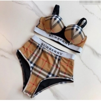 ​Shop Grade Burberry Two Pieces Swimwear 030601 Camel 2024