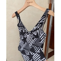 Well Crafted Chanel Star Swimwear 030606 Black/White 2024