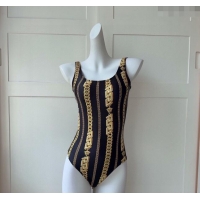 ​Best Price Versace Swimwear with Chain 0307 Black 2024