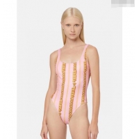 Good Quality Versace Swimwear with Chain 0307 Pink 2024