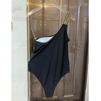 ​Best Price Versace Wide Chain One Shoulder Swimwear 0307 Black 2024