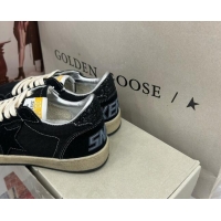 Big Discount Golden Goose GGDB Ball Star Sneakers in Black Suede and Mesh 0328096