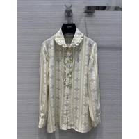 Promotional Celine Silk Shirt C040702 Beige 2024