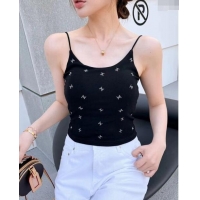 Buy Cheap Chanel Vest with Crystals CC 0307 Black 2024