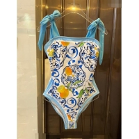 ​Reasonable Price Dolce & Gabbana DG Swimwear 0308 Light Blue 2024