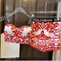 ​Super Quality Dolce & Gabbana DG Two Pieces Swimwear 0308 Red 2024