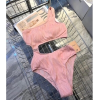 Well Crafted Miu Miu Striped Swimwear 0308 Pink 2024