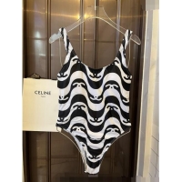 Buy Fashionable Chanel Wave CC Swimwear 0308 White/Black 2024