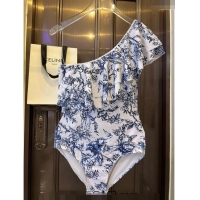 ​Reasonable Price Dior Ruffled Swimwear 0308 Blue 2024