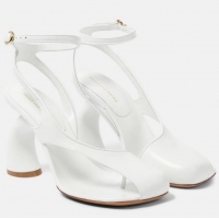 Buy Inexpensive Dries Van Noten Bridal Leather Pumps D8741 White