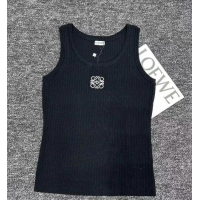 ​Discount Loewe Anagram Logo Ribbed Tank Top In Cotton L8451 Black