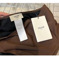 New Inexpensive Celine Swimwear CE040101 Brown 2024