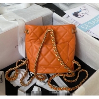 Top Design Chanel Calfskin Small Backpack bag AS3947 Orange 2023