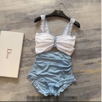 Low Cost Chanel Ruffled Swimwear CH040140 Blue 2024