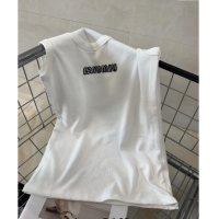 ​Best Price Miu Miu Vest 040101 White 2024