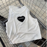 Unique Discount Chanel Love Vest 0401 White 2024