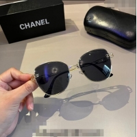 Buy Inexpensive Chanel Sunglasses 041001 Black 2024