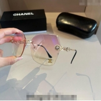 Top Quality Chanel Sunglasses 041002 Pink 2024