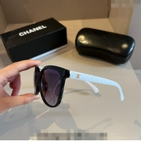 Famous Brand Chanel Sunglasses 041003 Black/White 2024