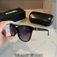 Buy Inexpensive Chanel Sunglasses 041003 Black 2024